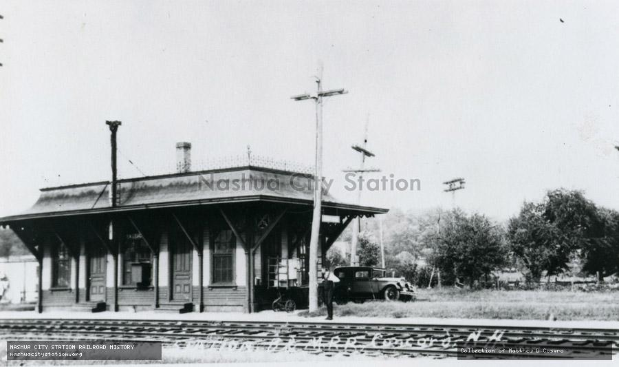 Postcard: Eastside Station, Boston & Maine Railroad, Concord, New Hampshire